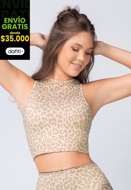 Crop Top Mujer Estampado Fi 107434