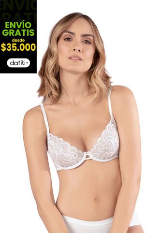 Bralette Mujer Blanco Fi 90727 Formas Intimas