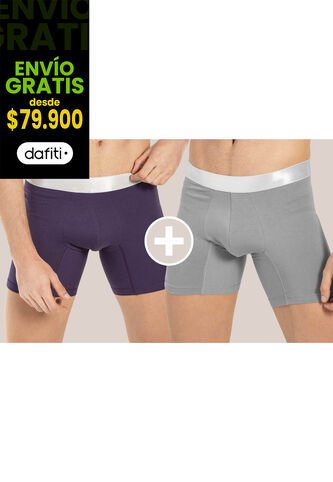 Bóxer Paq X2 Masculino Multicolor FI 58299 Formas Intimas