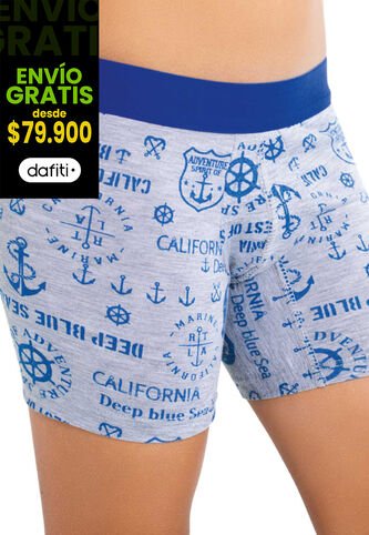Bóxer Paq X3 Infantil Multicolor FI 77506 Formas Intimas
