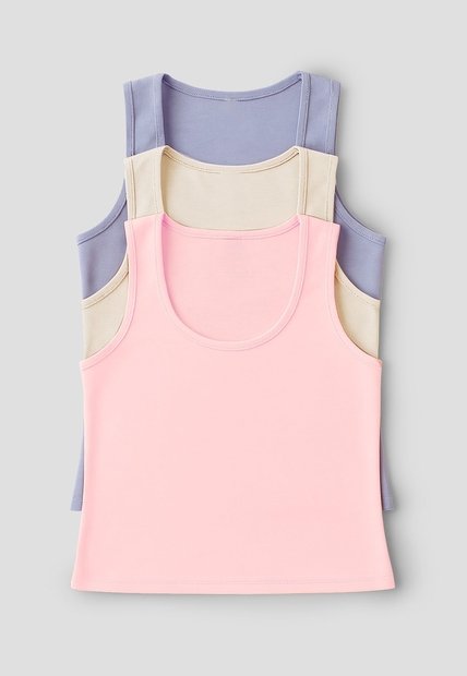 Camiseta Paq X3 Mujer Multicolor Fi 33603