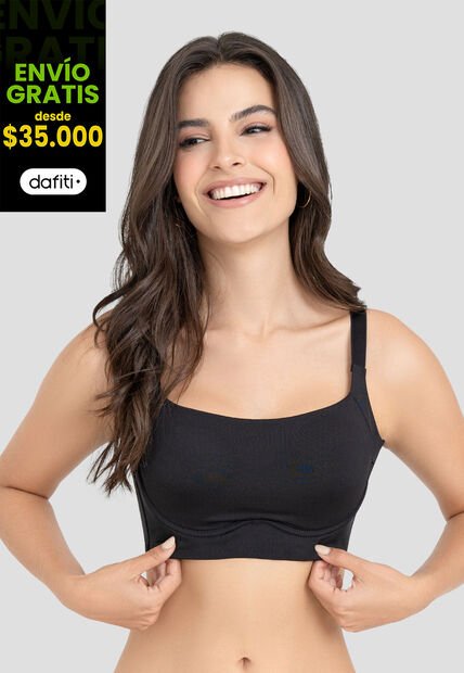 Brasier Mujer Negro Fi 104696