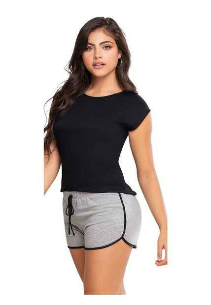 Multiusos Para Mujer Negro/Gris Jaspe FI