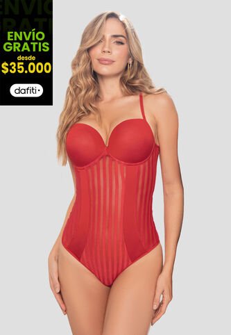 Body Mujer Rojo Fi 103870 Formas Intimas
