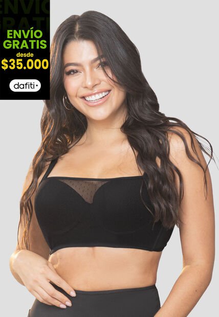 Bustier Mujer Negro Fi 103875