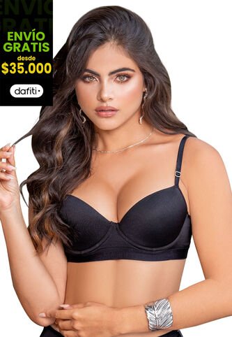 Brasier Mujer Negro FI 83255 Formas Intimas