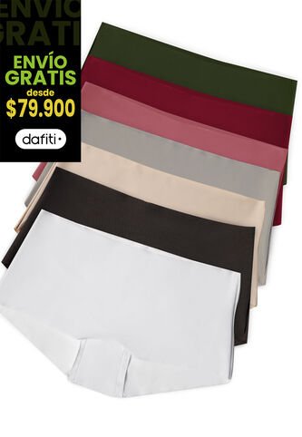 Cachetero Paq X7 Mujer Multicolor FI 3768 Formas Intimas