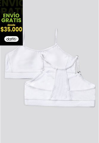 Top Paq X2 Infantil Blanco FI 96166 Formas Intimas