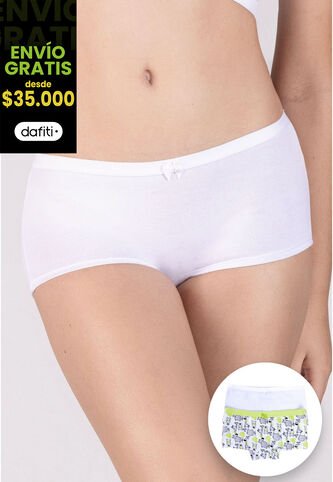 Bóxer Paq X2 Infantil Verde Menta FI 79156 Formas Intimas