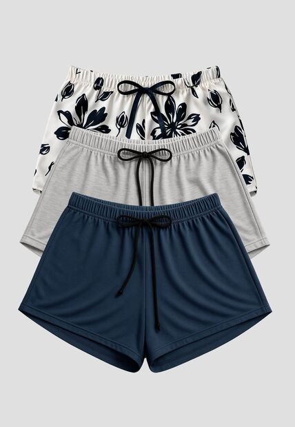 Short Paq X3 Mujer Multicolor Fi 112360