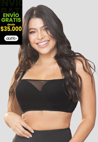 Bustier Mujer Negro Fi 103875 Formas Intimas