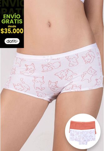 Bóxer Paq X2 Infantil Palo De Rosa FI 10005423 Formas Intimas