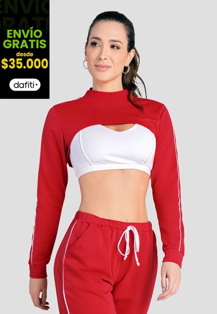 Buzo Mujer Rojo Fi 103859
