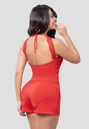 Pijama Mujer Rojo Fi 103824
