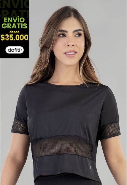 Camiseta Mujer Negro FI Fia513001