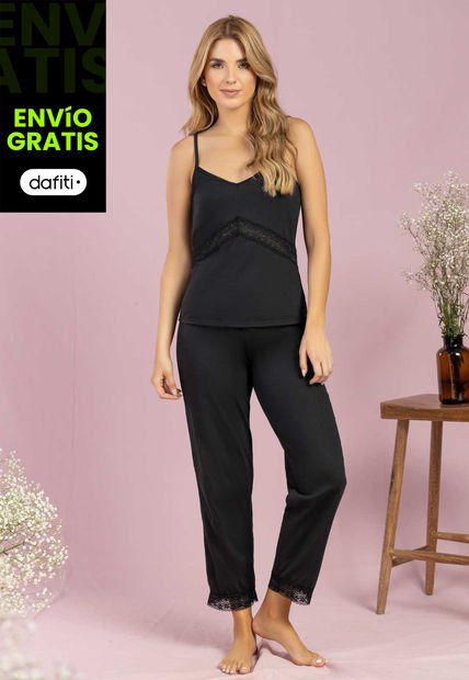 Pijama Mujer Negro FI 102531