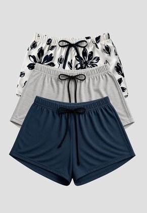 Short Paq X3 Mujer Multicolor Fi 112360