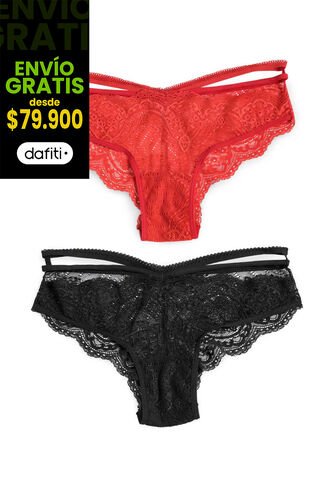 Cachetero Paq X2 Mujer Multicolor FI 4979 Formas Intimas