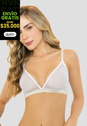 Bralette Mujer Blanco Fi 112786 Formas Intimas