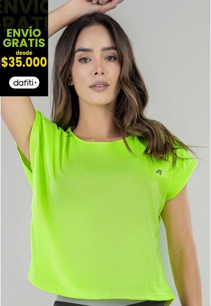 Camiseta Mujer Verde Neón FI 16981