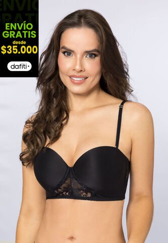 Bustier Mujer Negro Fi 110956 Formas Intimas