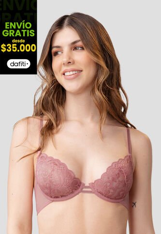 Bralette Mujer Palo De Rosa Oscuro Fi 90727 Formas Intimas