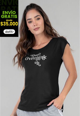 Camiseta Mujer Negro Fi 92714 Formas Intimas