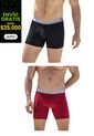 Bóxer Set  X2 Negro-Rojo FI 58299 de Formas Intimas