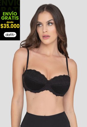 Brasier Mujer Negro Fi 96900