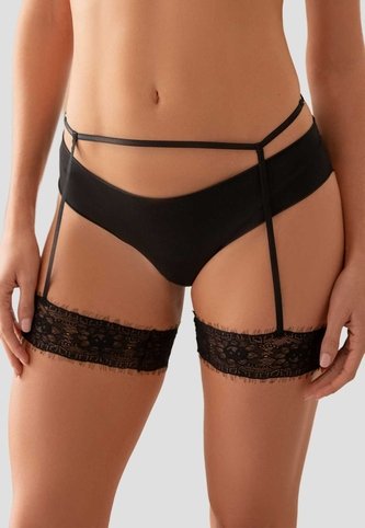 Liguero Mujer Negro Fi 115488 Formas Intimas