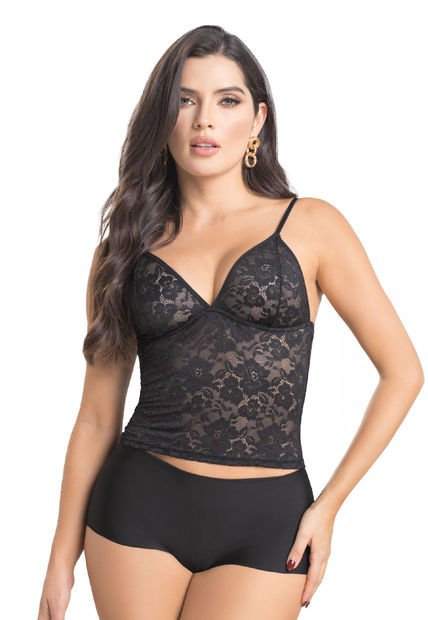 Pijama Mujer Negro Fi 2549
