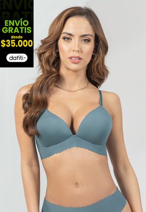 Brasier Mujer Azul Acero Fi 16968