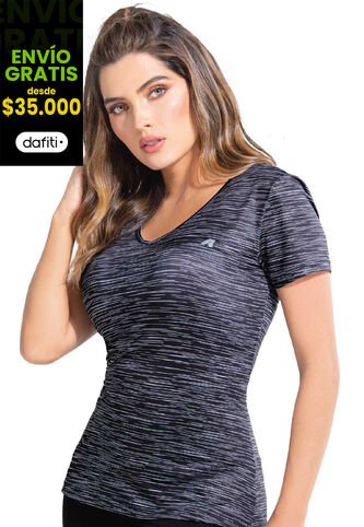 Camiseta Mujer Negro FI 77687 Formas Intimas