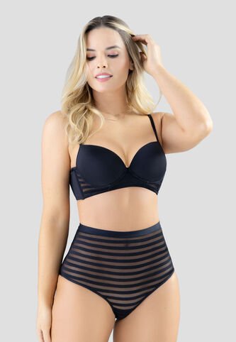 Conjunto Mujer Negro Fi 102346 Formas Intimas