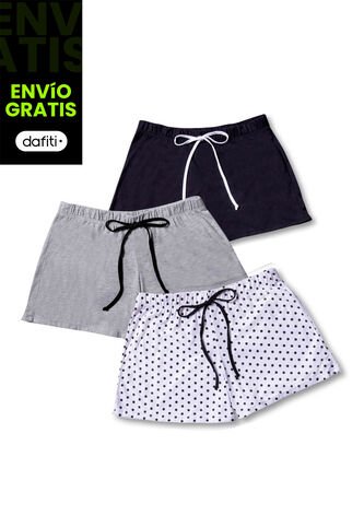 Short Paq X3 Multicolor FI 76308 Formas Intimas