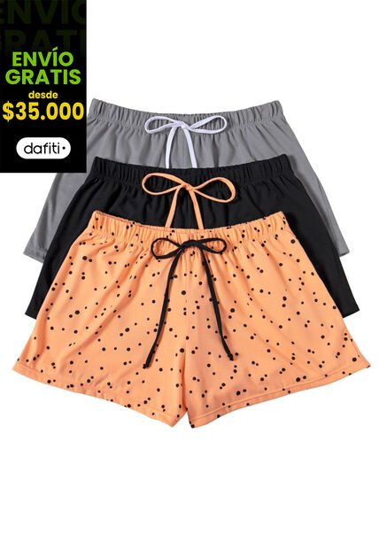 Short Paq X3 Mujer Multicolor FI 32784