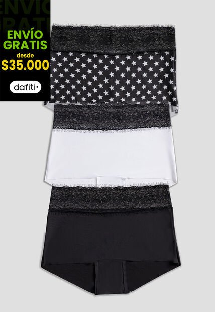 Cachetero Paq X3 Mujer Multicolor FI 100947