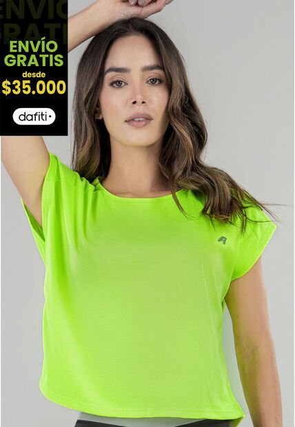 Camiseta Mujer Verde Neón FI 16981