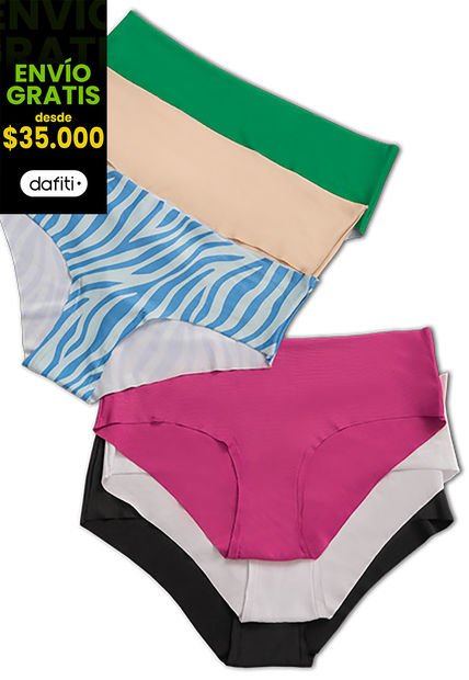 Cachetero Paq X6 Mujer Multicolor FI 5410