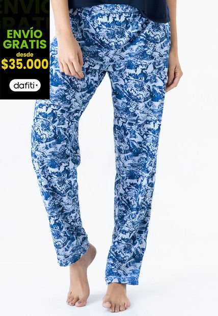 Pantalón Pijama Mujer Estampado Fi 3725