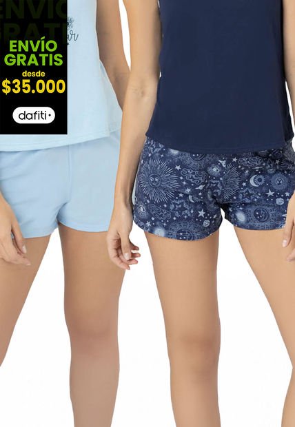 Short Paq X2 Mujer Multicolor Fi 32872