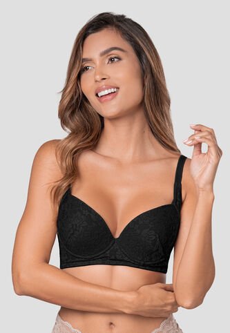 Brasier Mujer Negro Fi 112104 Formas Intimas