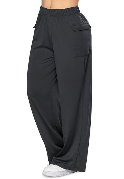 Pantalón Sudadera Mujer Negro FI 7338
