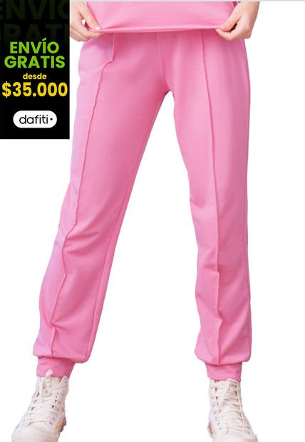 Jogger Mujer Rosado Barbie Fi 96516