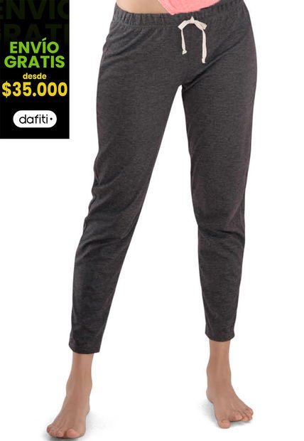 Pantalón Pijama Mujer Negro Cross Fi 88117