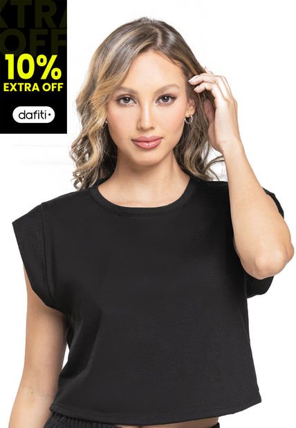 Imagen de Camiseta Mujer Negro Fi 100893 por Formas Intimas