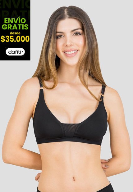 Top Mujer Negro Fi 106189