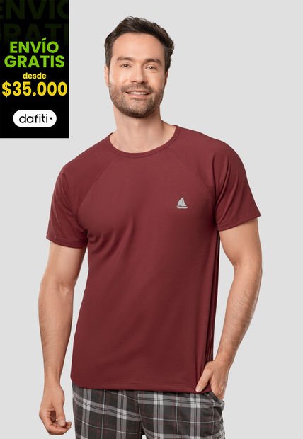 Camiseta Hombre Vinotinto Fi 105946