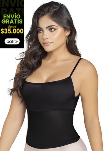 Camisilla Interior Mujer Negro FI 92486 Formas Intimas