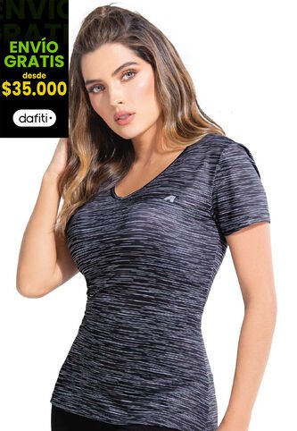 Camiseta Mujer Negro FI 77687 Formas Intimas